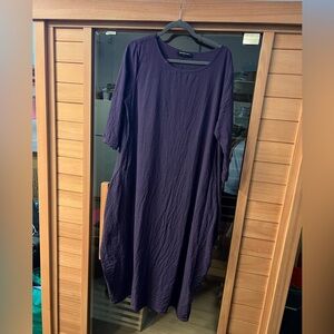 100% cotton maxi dress with pockets